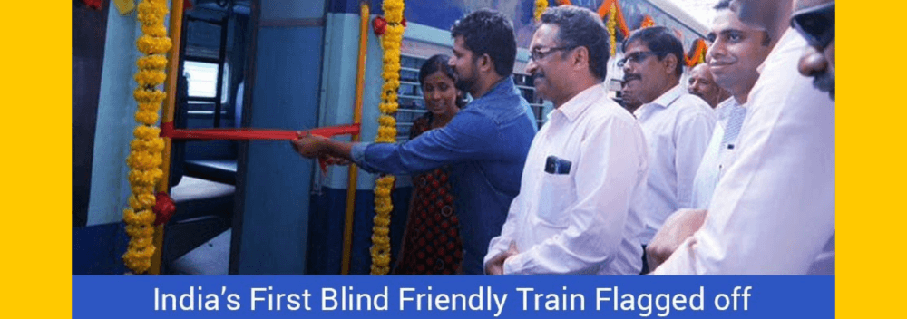 India’s First Blind Friendly Train