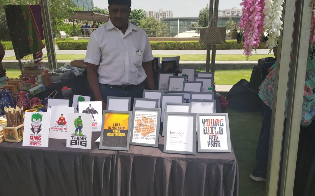 Visually Impaired Sales Man at Anuprayaas