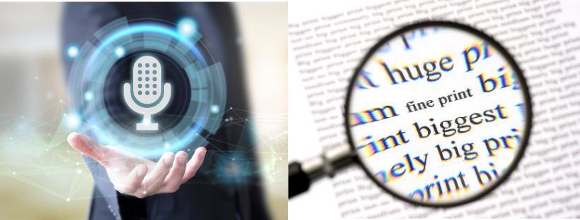 magnifying glass Braille Signs
