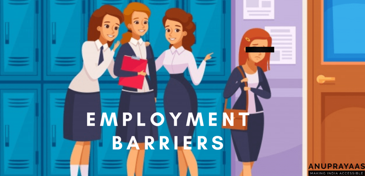 Employment Barriers faced by women with visual imapirement employment barrier