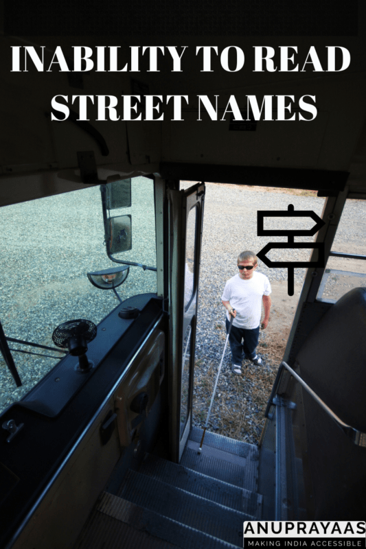 inability to read street names-mobility challenges Mobility challenges in the life of a person with visual impairement