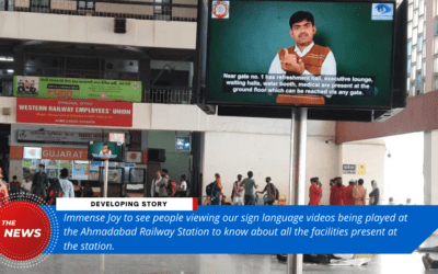 India’s 1st Railway Station To Have Sign Language Video Display-Ahmedabad