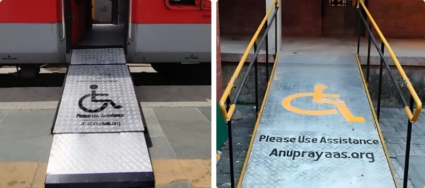 Ramps Braille signs
