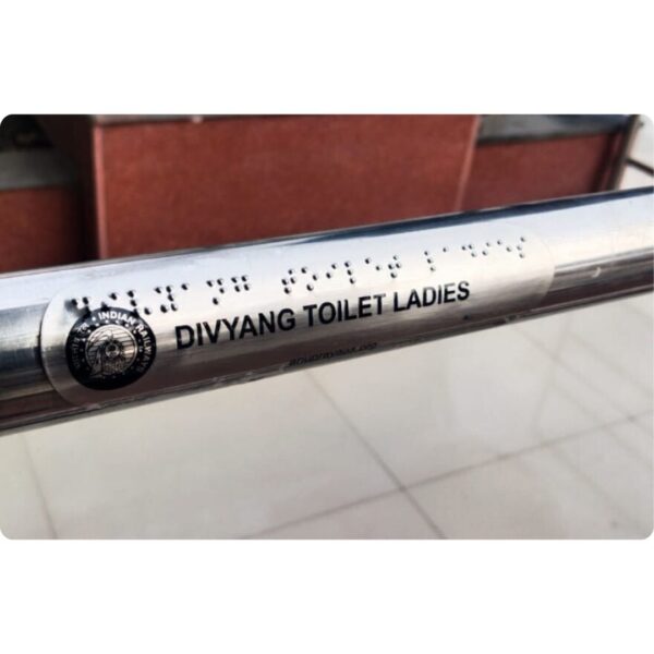 Braille Railing Signs