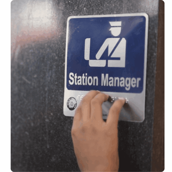 Braille Sign For Public Premises