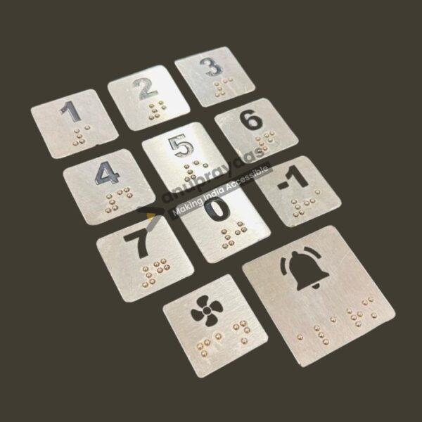 SS Braille Lift Buttons