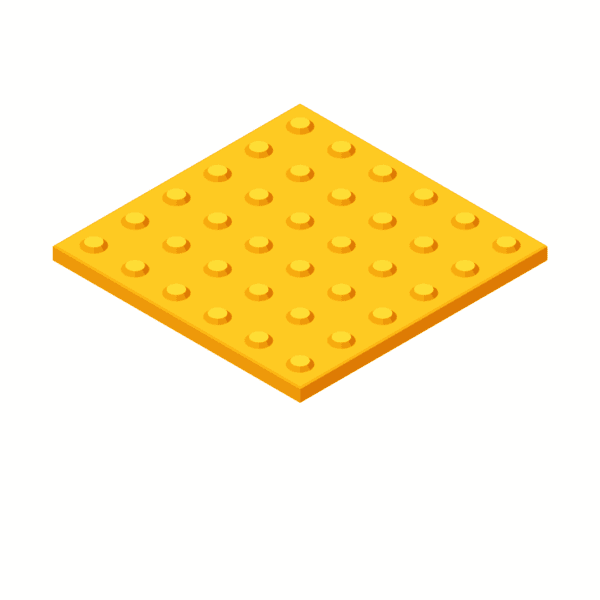 PU Tactile Tile (300x300x7mm) with self-adhesive butyl/tissue tape - Image 2
