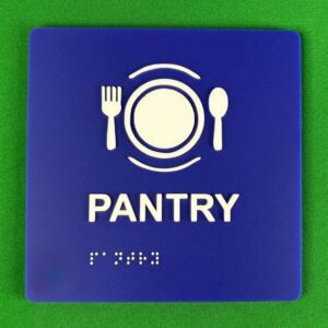 Acrylic Braille Signs with 3M at Back | Peel and Stick