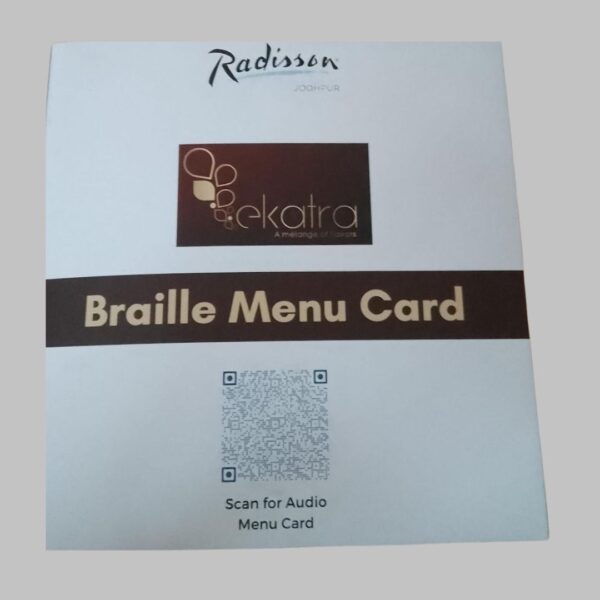 Braille Menu Cards With Audio– Making Dining Inclusive - Image 2
