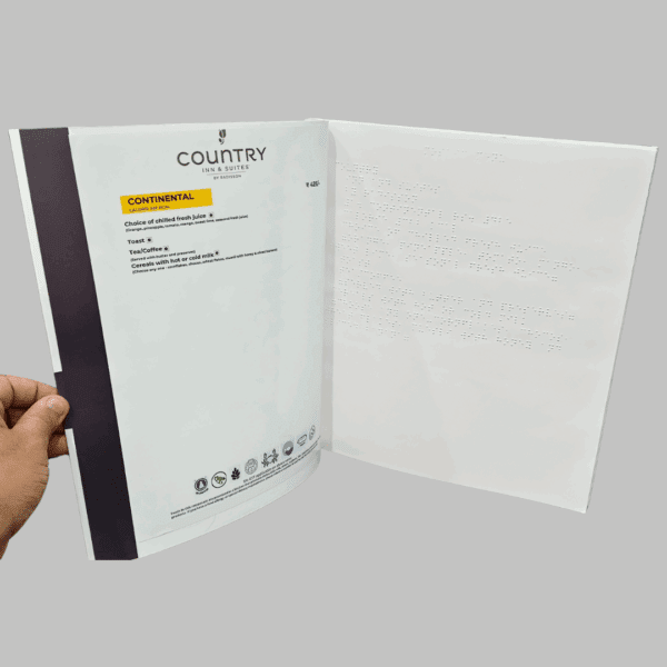 Braille Menu Cards With Audio– Making Dining Inclusive - Image 3