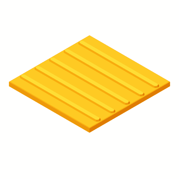 PU Tactile Tile (300x300x7mm) with self-adhesive butyl/tissue tape - Image 3