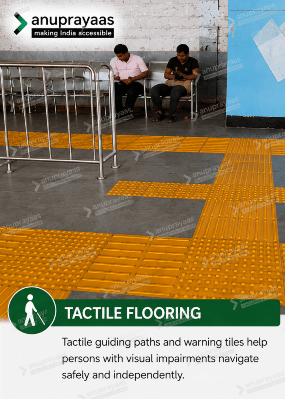 Tactile Flooring at Ooty Bus Stand